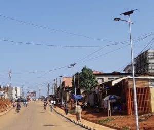 CAMEROON: Fonroche installs solar street lamps in Yaoundé©Fonroche