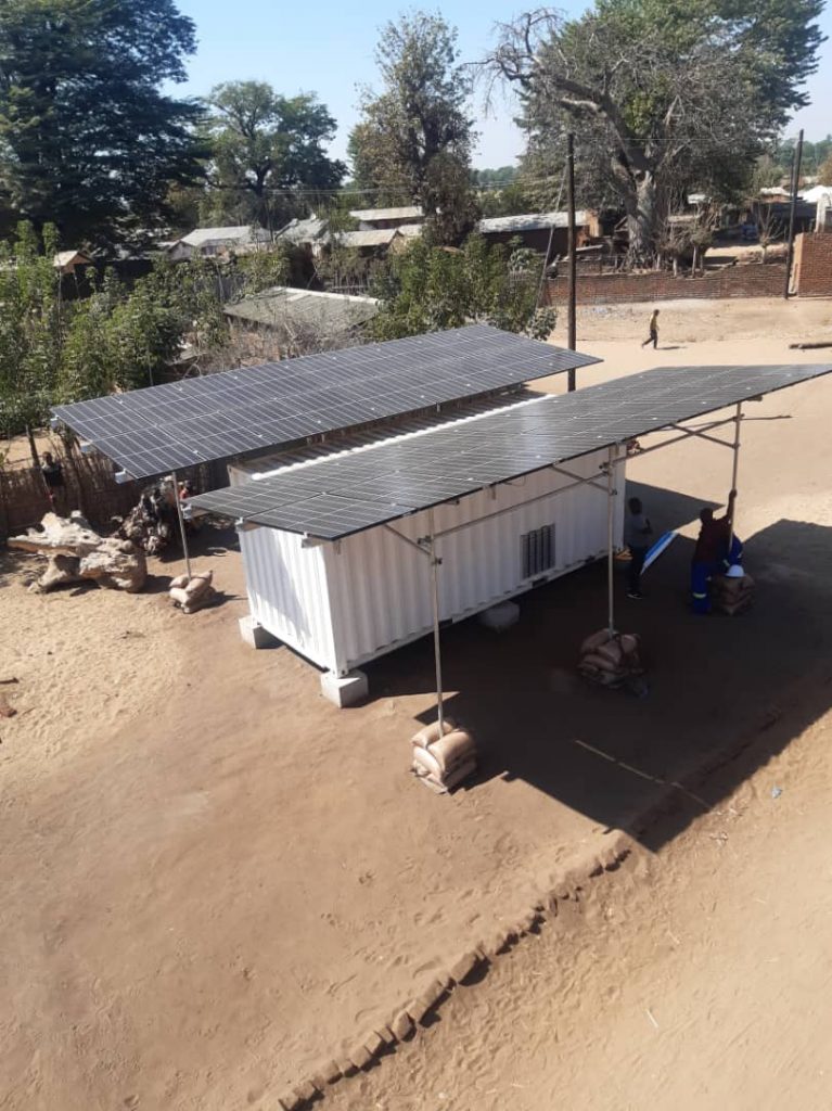 MALAWI: SustainSolar connects containerised solar mini-grid to Mthembanji©Mthembanji