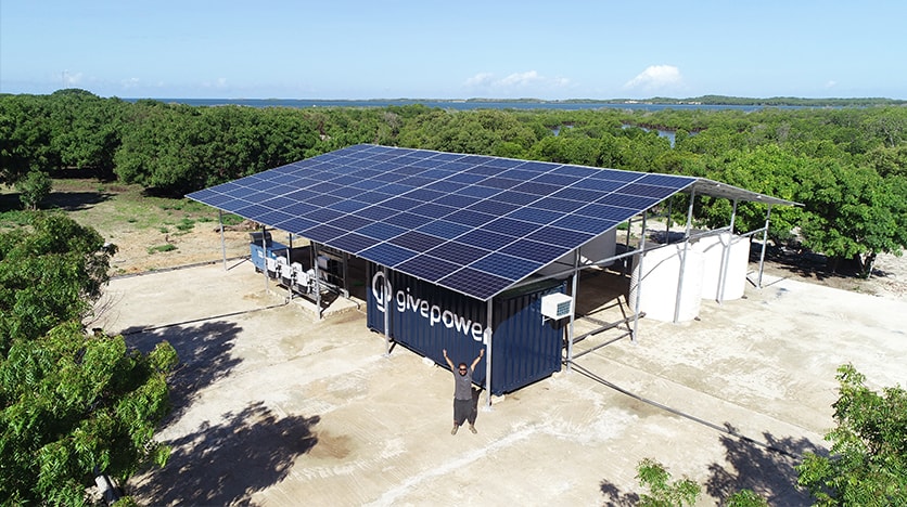 KENYA : GivePower installe un système de dessalement à l’énergie solaire à Likoni©GivePower