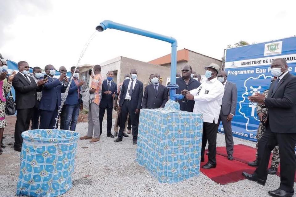 COTE D’IVOIRE : le gouvernement inaugure un projet d’eau potable à Sinfra et Gagnoa©Présidence de Cote d'Ivoire