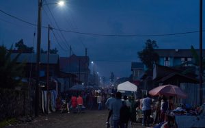 DRC: Goma lit by solar energy thanks to the renewable energy credit for peace©Nuru