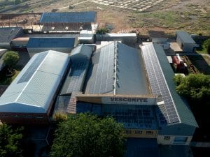 SOUTH AFRICA: Vesconite equips its Virginia plant with a 60 kWp solar system©Vesconite Bearings