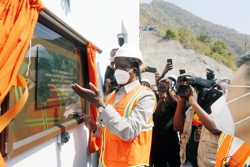 ZAMBIE : Sinohydro met en service l’unité I de la centrale hydroélectrique de Kafue©STATE HOUSE ZAMBIA