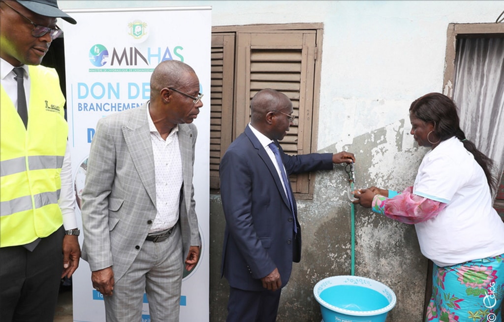 Ivory Coast: 2,500 households connected to the drinking water network in Abobo © Ministry of Hydraulics-Sanitation-Ivory Coast