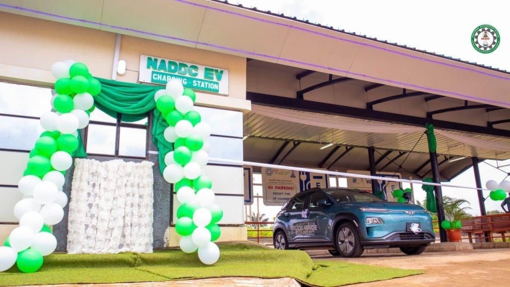 NIGERIA: an electric vehicle charging station inaugurated in Nsukka © NADDC