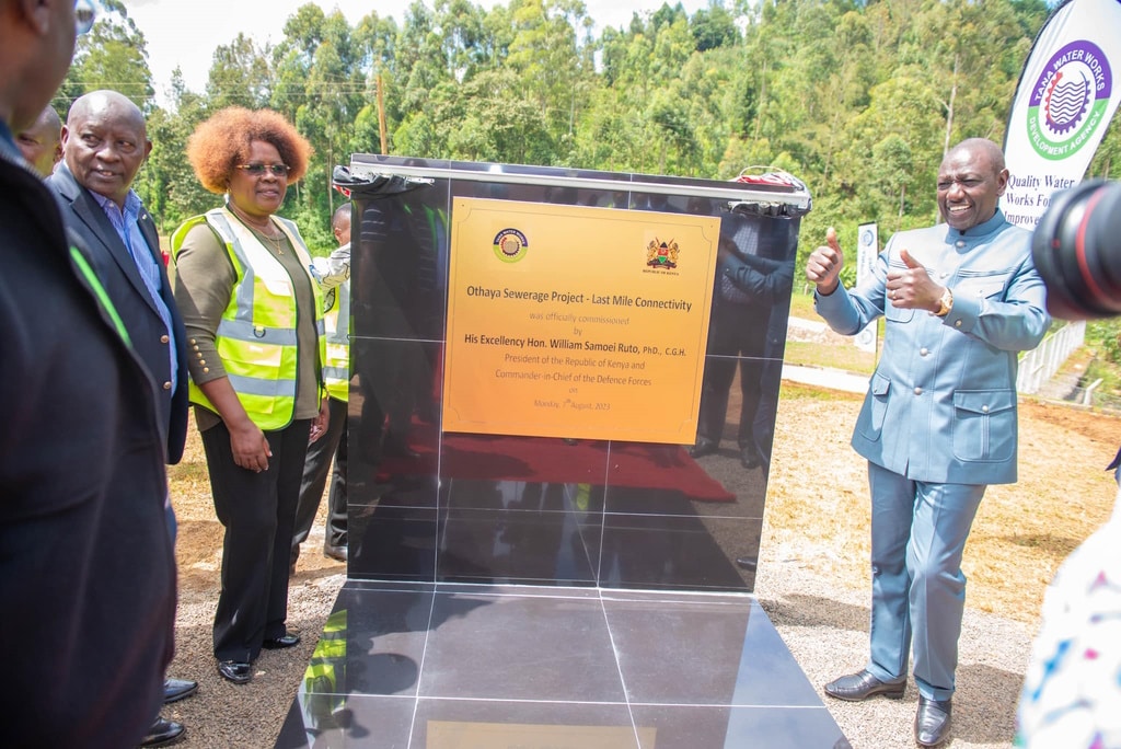 KENYA: William Ruto launches sanitation work in Othaya©Kenyan Ministry of Water