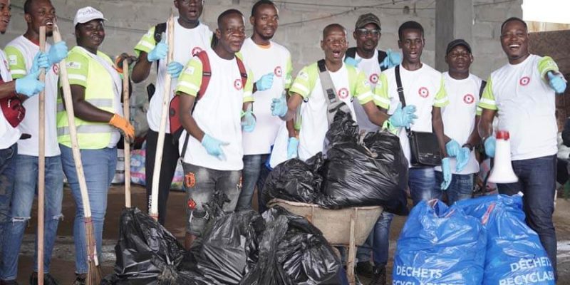 Ivory Coast: Adjame station in Abidjan cleared of plastic waste ©Solibra