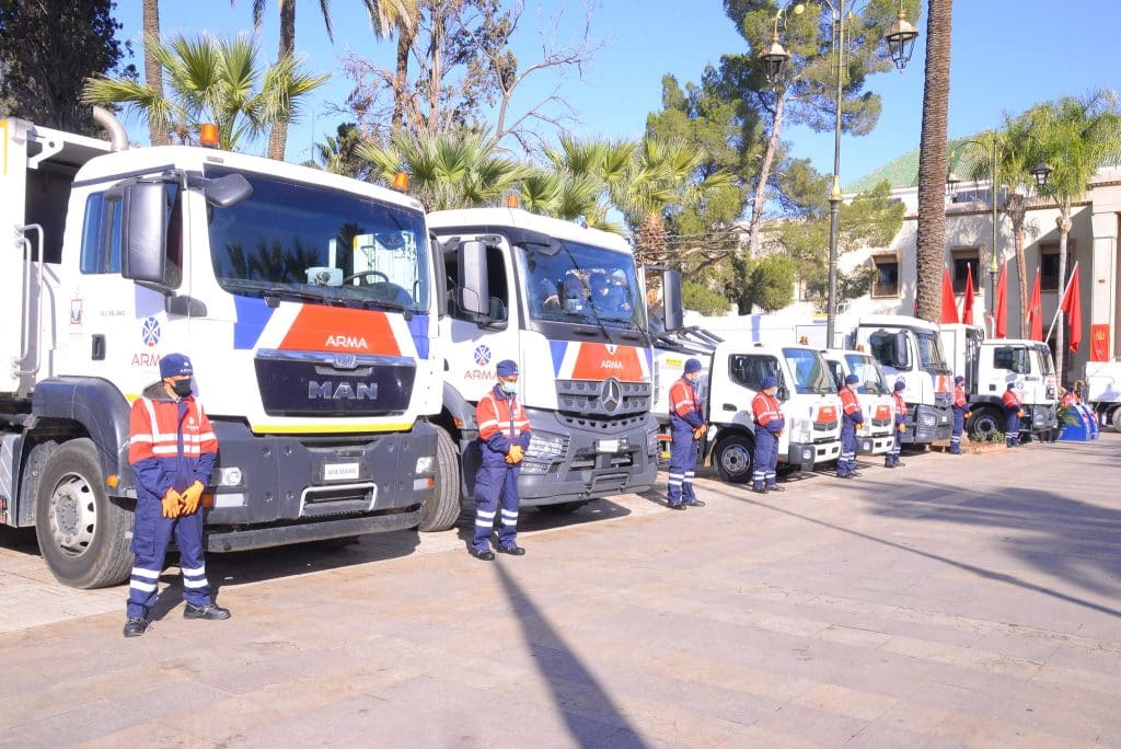 MOROCCO: Arma deploys trucks and containers for its first clean-up operation in Taza ©Arma Environnement