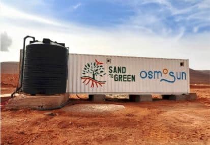 Osmosun installs its 1st desalination unit in Morocco for irrigation purpose ©Osmosun